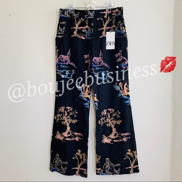 ZARA BNWT Embroidered Pants + Top 2pc Coord Set BNWT - Picture 7 of 10